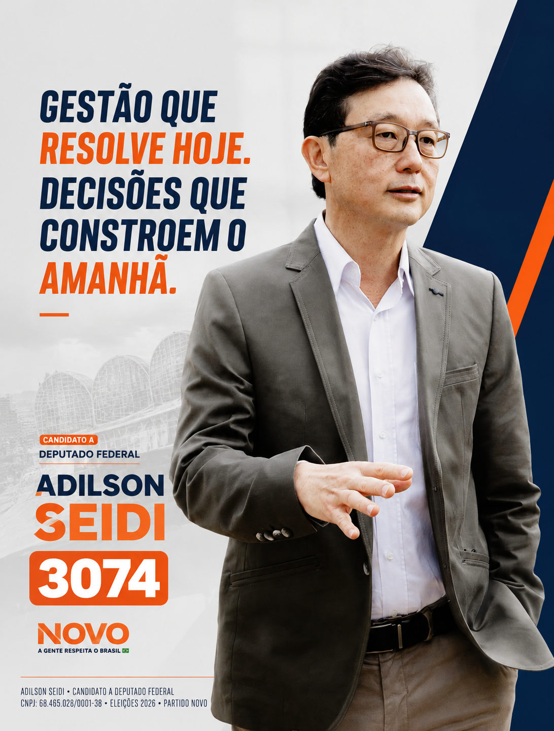 Peça de campanha: gestão que resolve hoje, decisões que constroem o amanhã