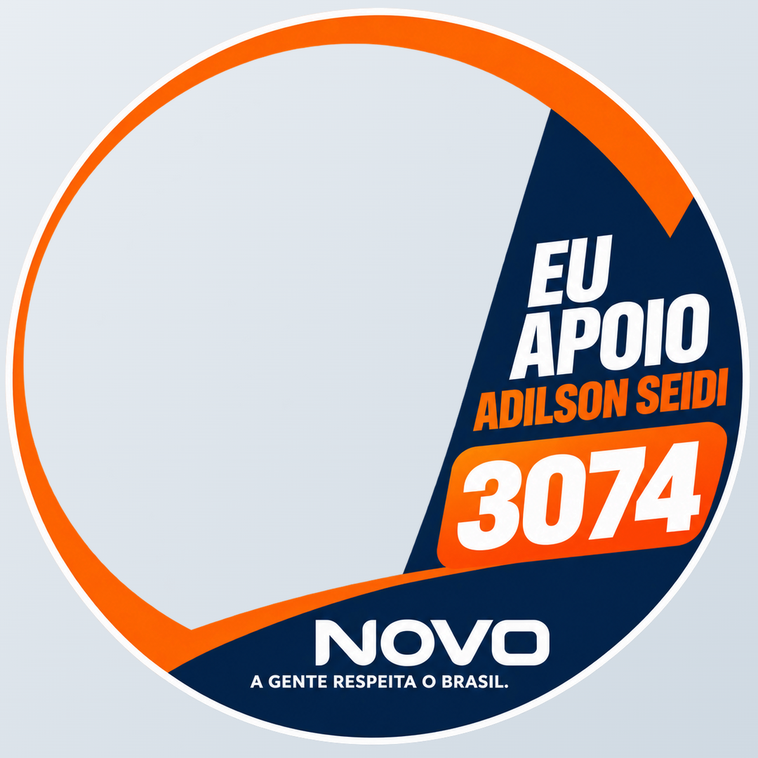 Moldura Eu apoio Adilson Seidi 3074